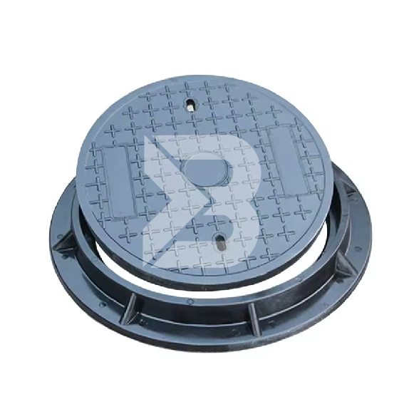 Circular sewage manhole cover