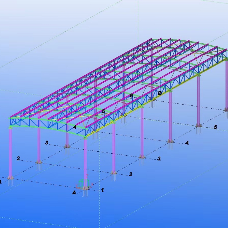 2024.8.19blubro Steel structure design project